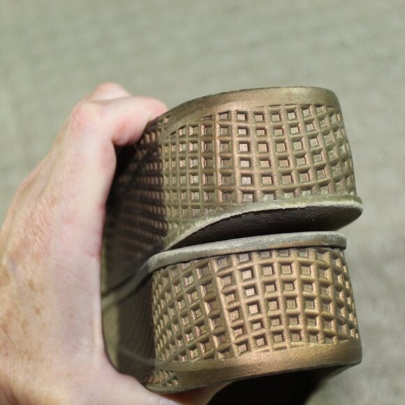 Jeffrey Campbell Havana Last Fling Rubber Jelly Open Toe Slide On Shoes - Picture 5 of 6